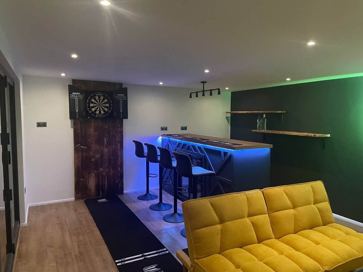 Premium insulated garden building interior
